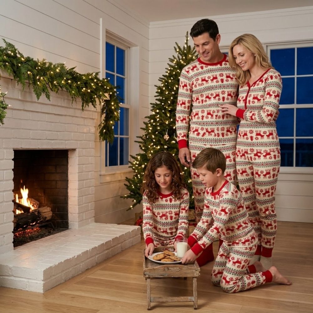 Pyjama nordique rouge